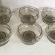 Champagne cups of smoked glass
