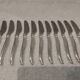 11 silver-plated dessert knives by Christofle, Duo model, 18cm
