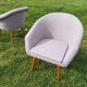 Pair of fiber armchair Miroslav Navratil gray