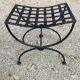 Pair of metal curule splashes