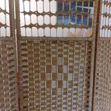 wicker, rattan screen, 5 panels