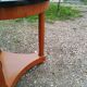 Guéridon, table d'appoint style Empire en bois et marbre