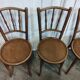 Set of 4 bistro chairs early 20th century