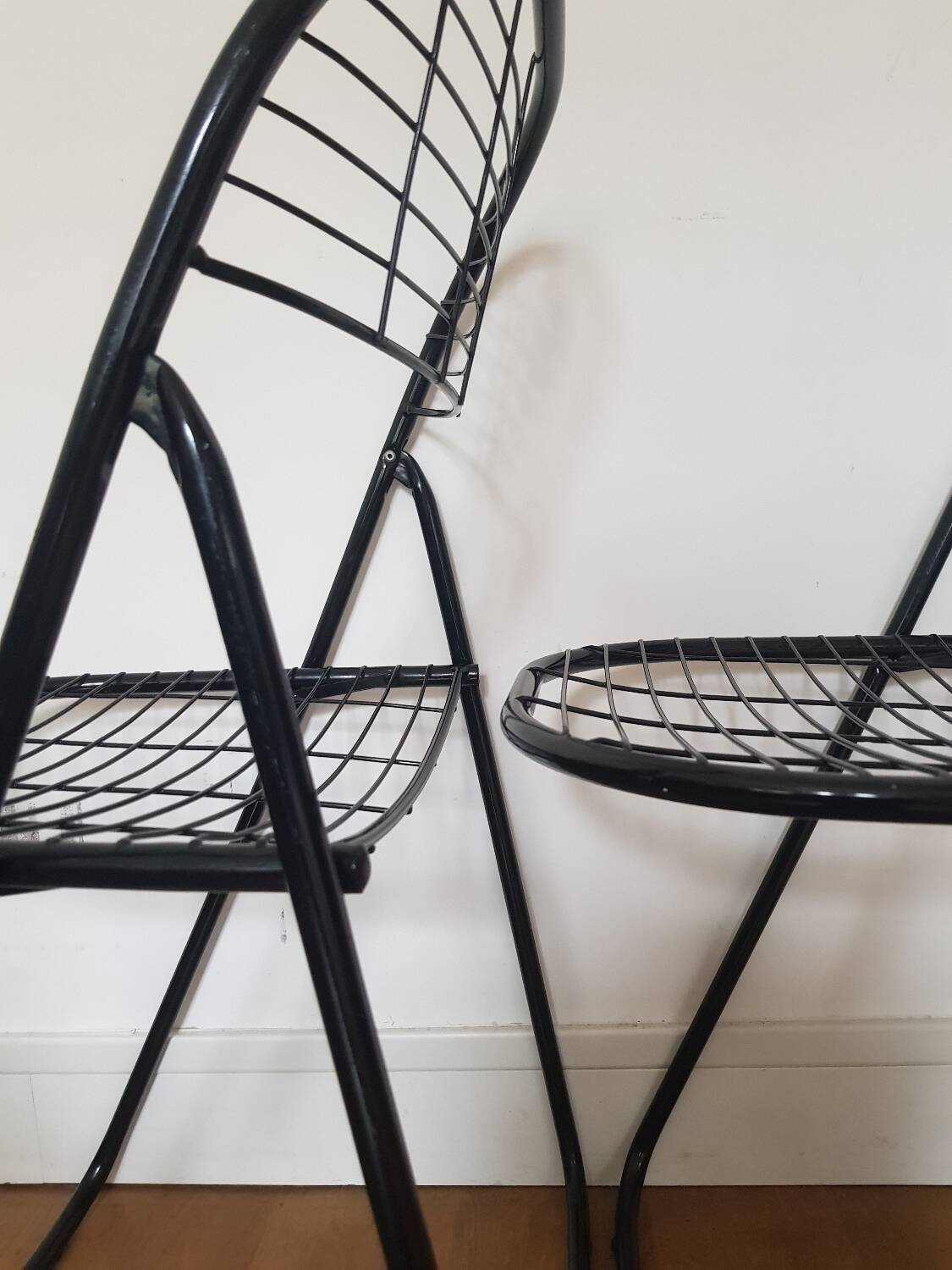 Set of 2 Alland folding chairs by Niels Gamelsgaard