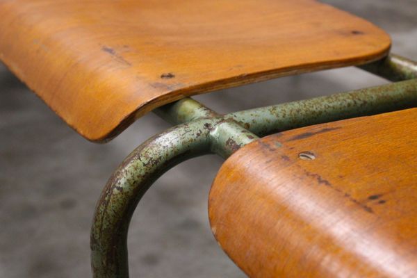 Mullca Grand Industrial Bench, France, 1950s