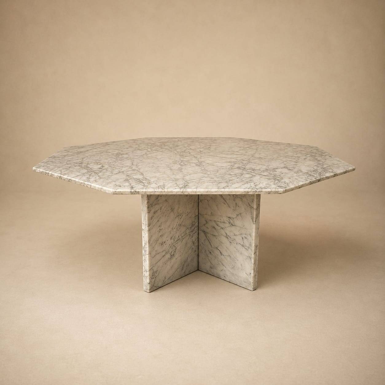 Vintage marble coffee table, 1970s