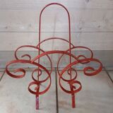 Vintage wrought iron magazine rack