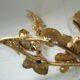 Lamp foot Régis Dho Fondica bronze gilded bird foliage insects