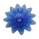 Coupelle en verre bleu