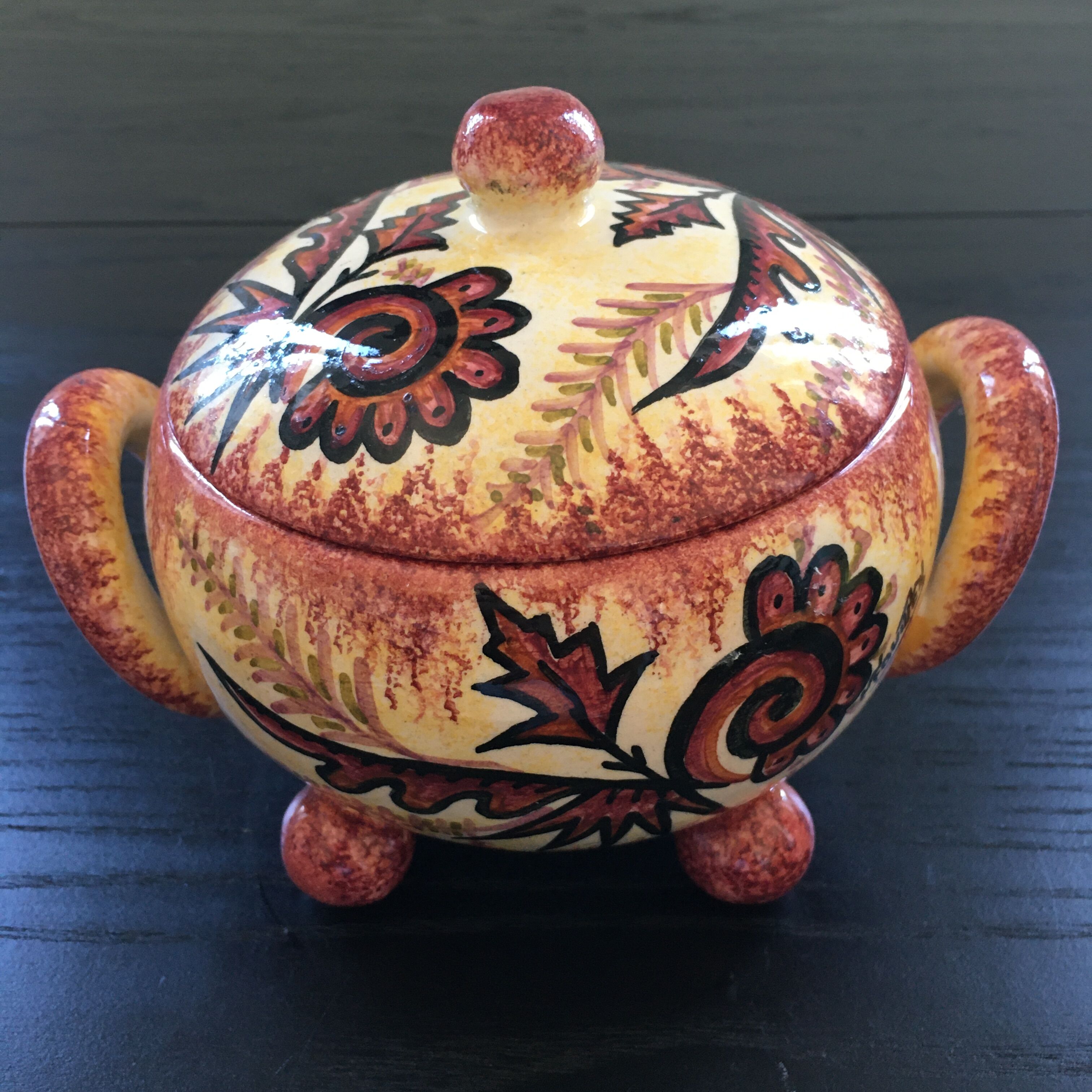 Pot signed Fouillen Quimper