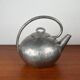 Modern mid-century decorative teapot in pewter by Skurdal Pewter, 1960s.