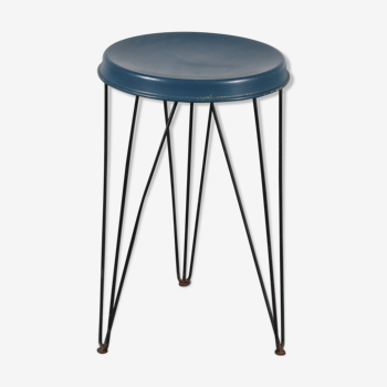 1950s Hairpin stool by Tjerk Reijenga for Pilastro, Netherlands