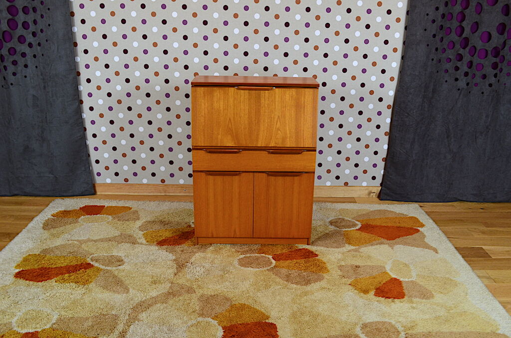 Secretary scandinavian vintage teak design 1960