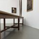 XXL farmhouse table in solid oak 350 cm - Reconstruction Style - 1950s