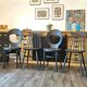 Series of 6 mismatched bistro chairs Baumann and Gizycko