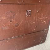 Grande Malle « au bon marché Paris » vintage des années 1900