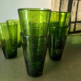 9 Vintage Blown Glass Glasses