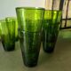 9 Vintage Blown Glass Glasses