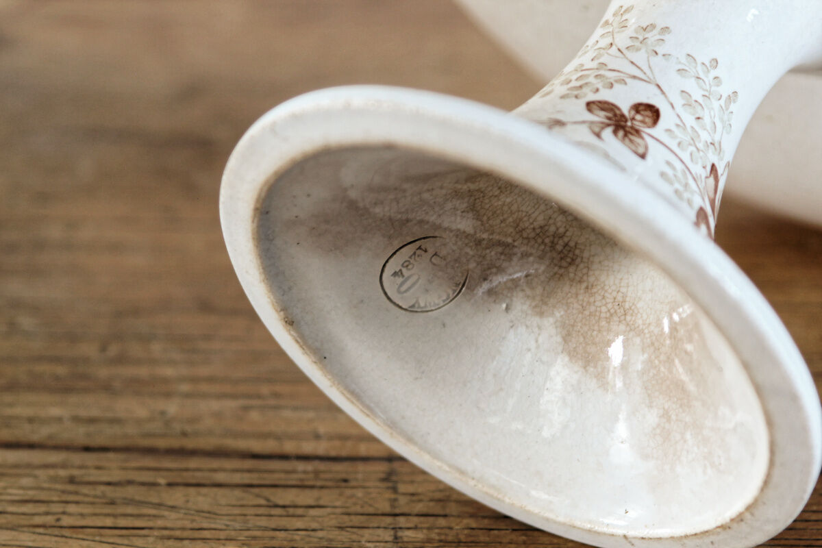 Longwy earthenware compotier