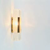 Danish Mid-Century Glass & Brass Aladdin Wall Light from Vitrika, 1960s/70s