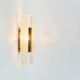 Danish Mid-Century Glass & Brass Aladdin Wall Light from Vitrika, 1960s/70s