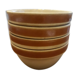 Set of 4 stoneware ramekins Gien, 80s