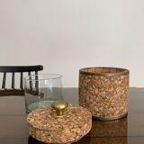 Vintage cork ice bucket