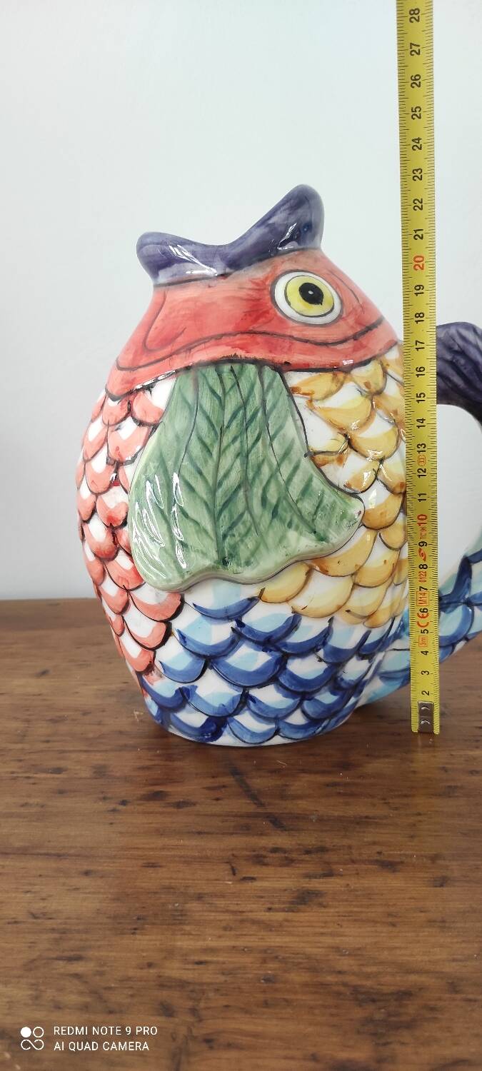 Ceramic fish carafe