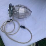 Lampe globe en verre art deco