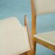 Henning Kjærnulf, set of 8 chairs, Oak and Hessian, Mid Century Modern, 1960s