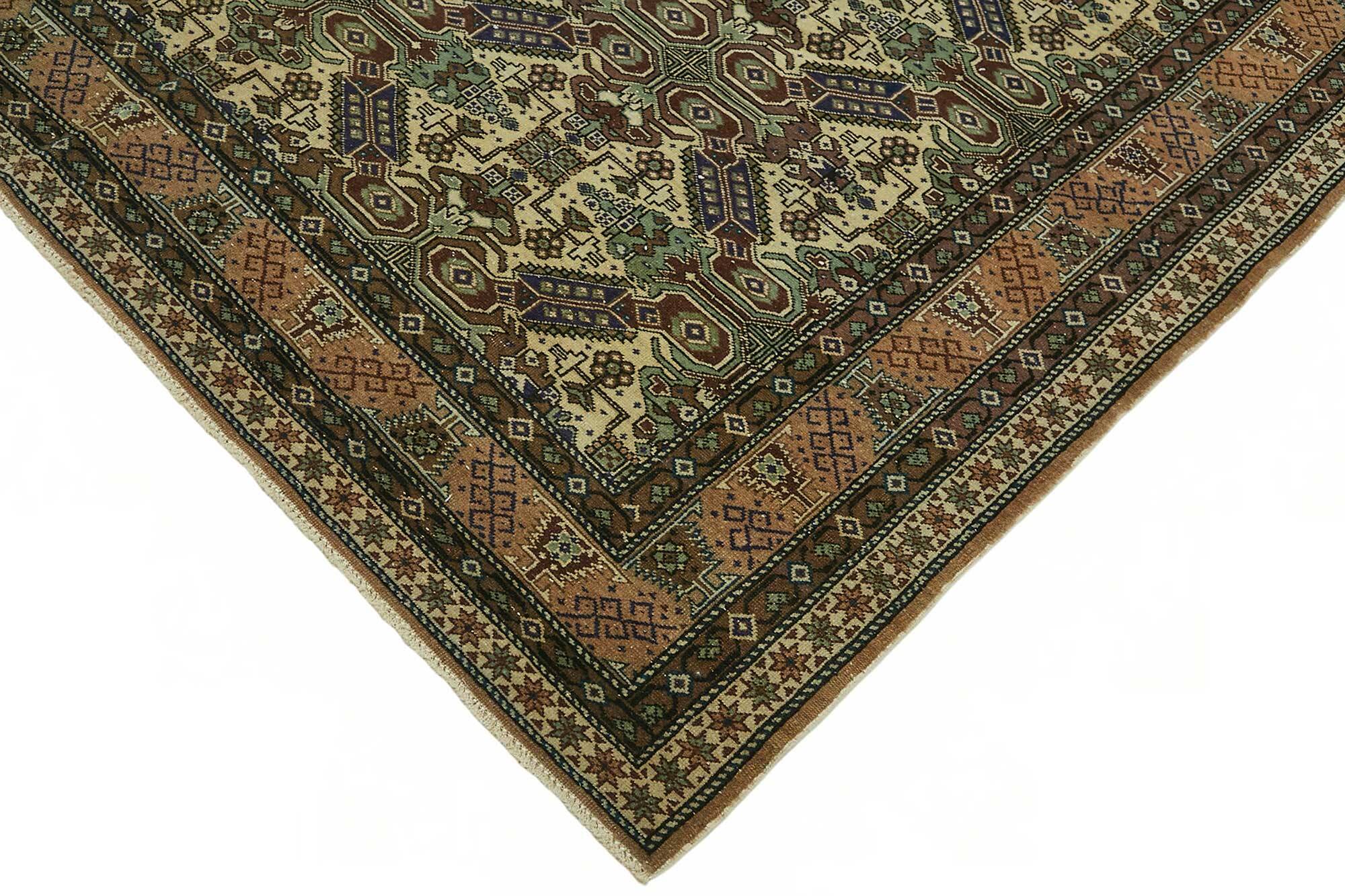 Turkish Wool Vintage Kayseri Rug 197 cm x 293 cm