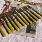 Set of 12 Dessert Cutlery - 1930s - Vintage Dessert Forks