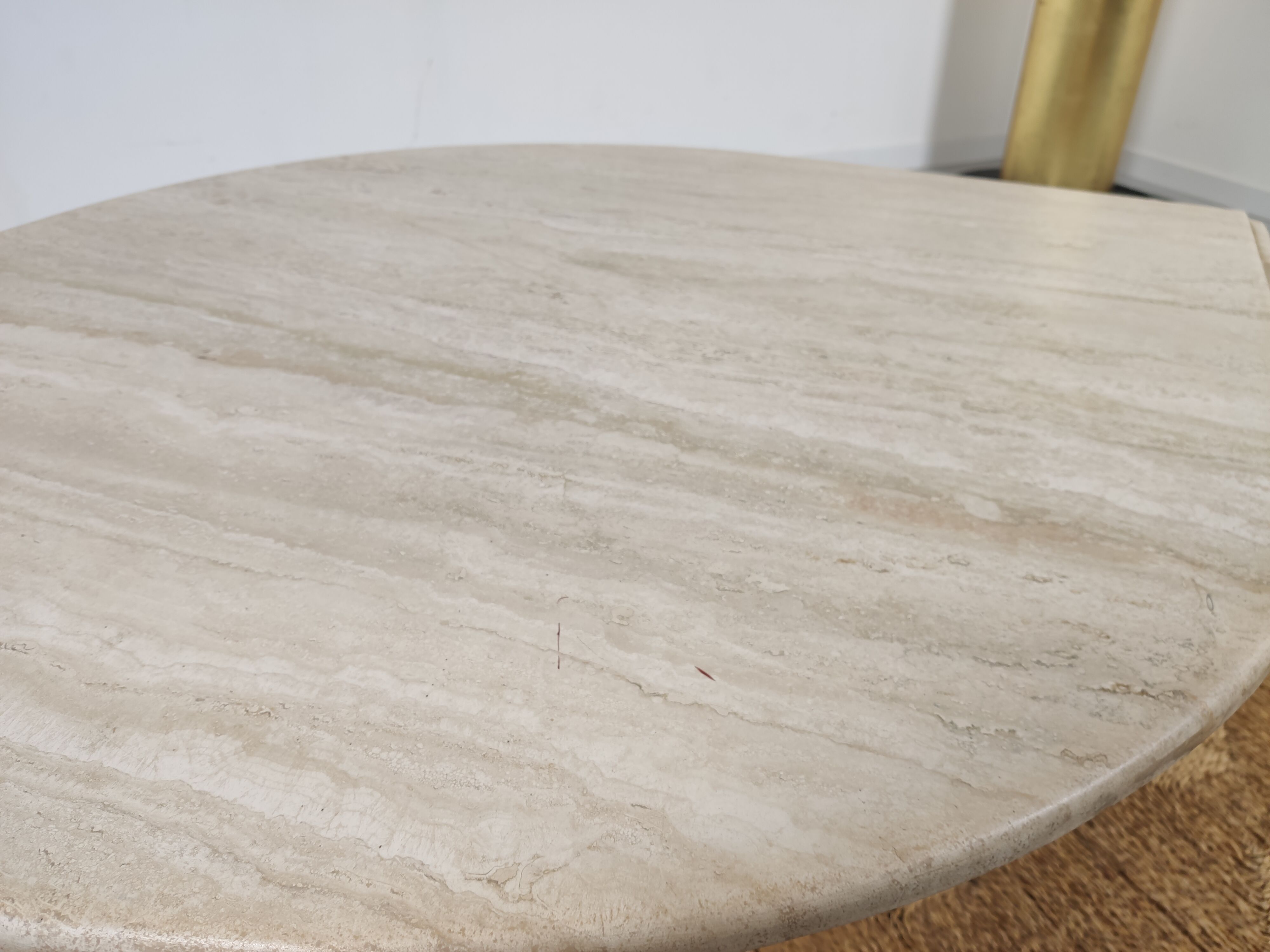 80s travertine coffee table