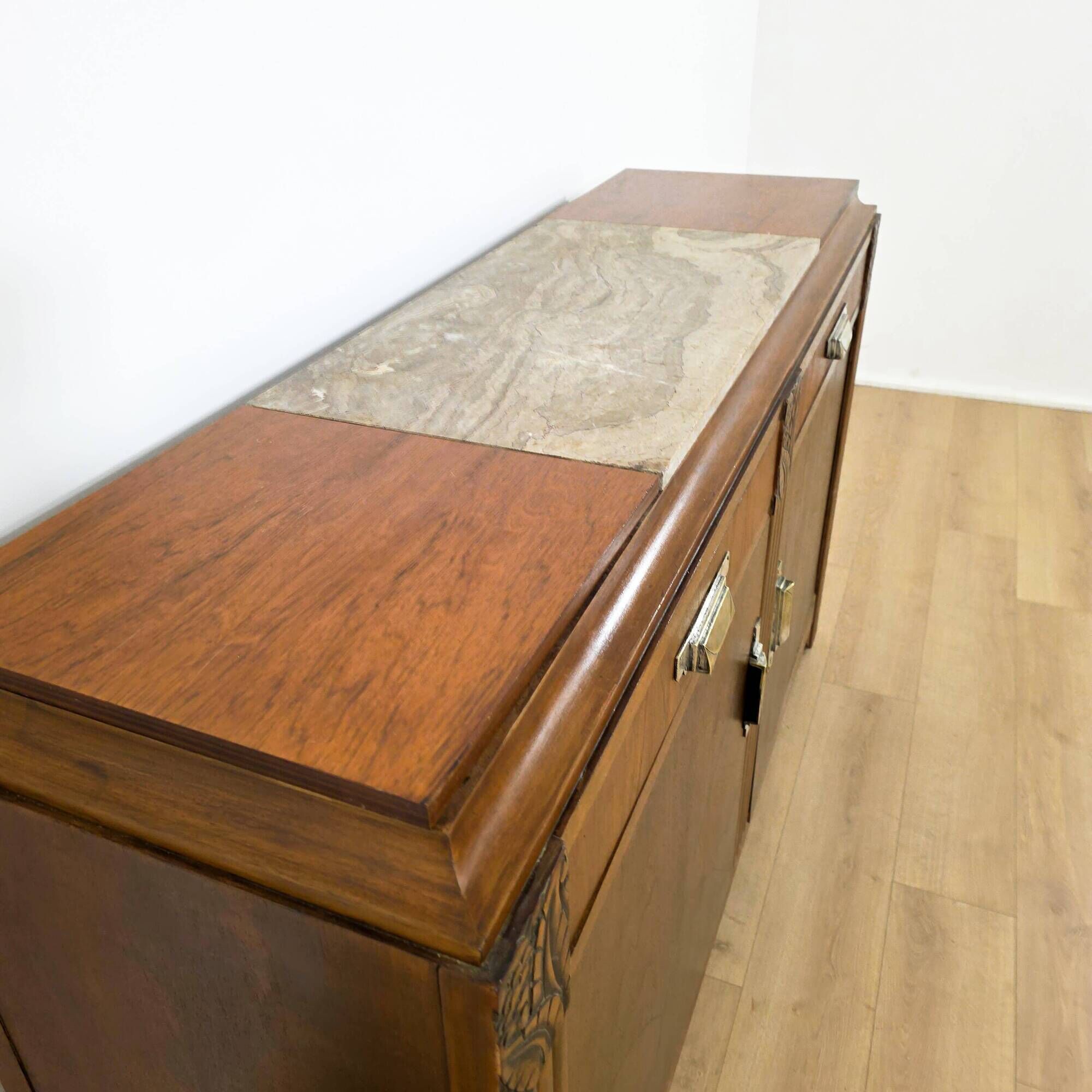 1930s Art Deco walnut sideboard
