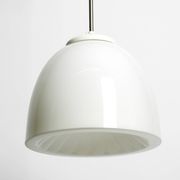 Beautiful large original Mid Century Bauhaus opal glass ceiling lamp