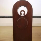 Vintage coffee table in smoked glass