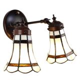 Double Tiffany wall lamp