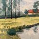 Huile sur panneau vintage