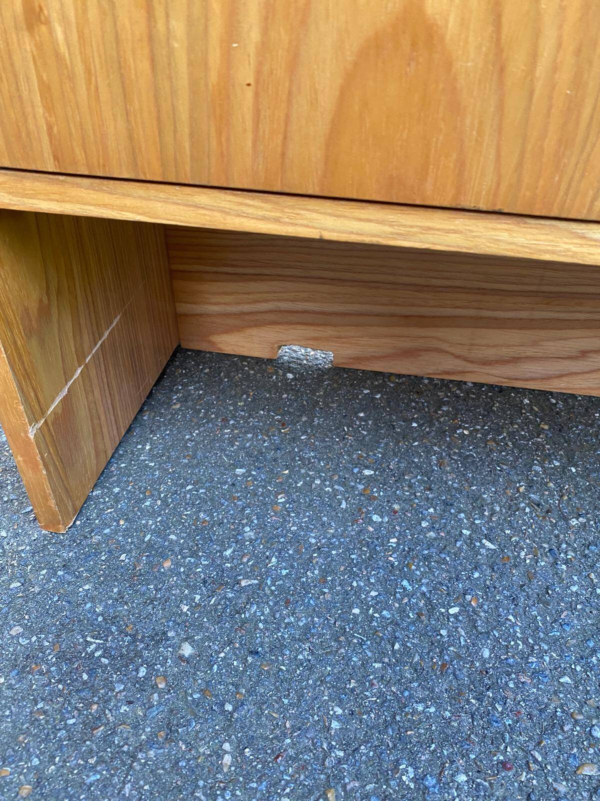 Small Scandinavian oak wardrobe from the 1970s.