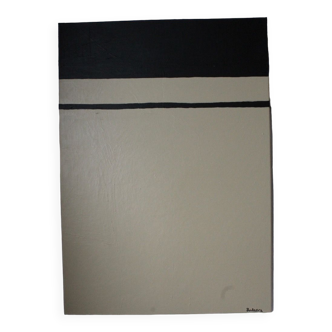 Grande peinture minimaliste à l'acrylique