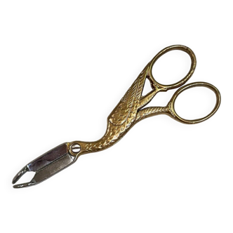 Vintage stork sugar tongs