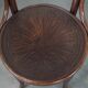 Set of five vintage wooden Cosmos bistro design chairs with stunning detail
