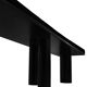 Contemporary Black Metal and Cotton Bench Designed by L.A Studio