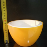 Vintage ice bucket 70's yellow apple