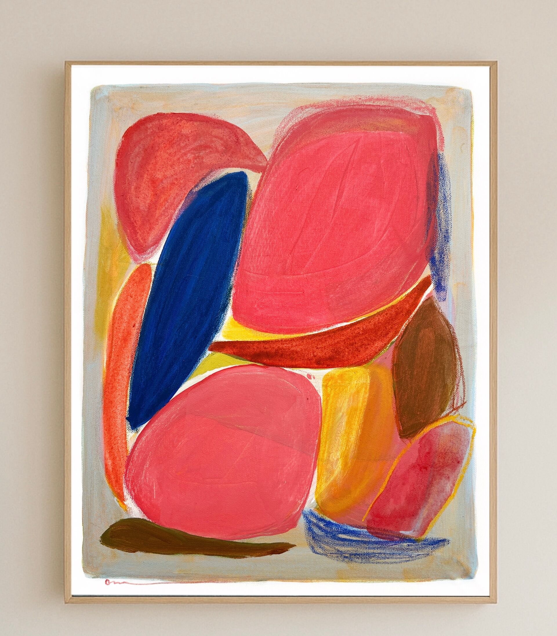 Abstract painting on canvas
