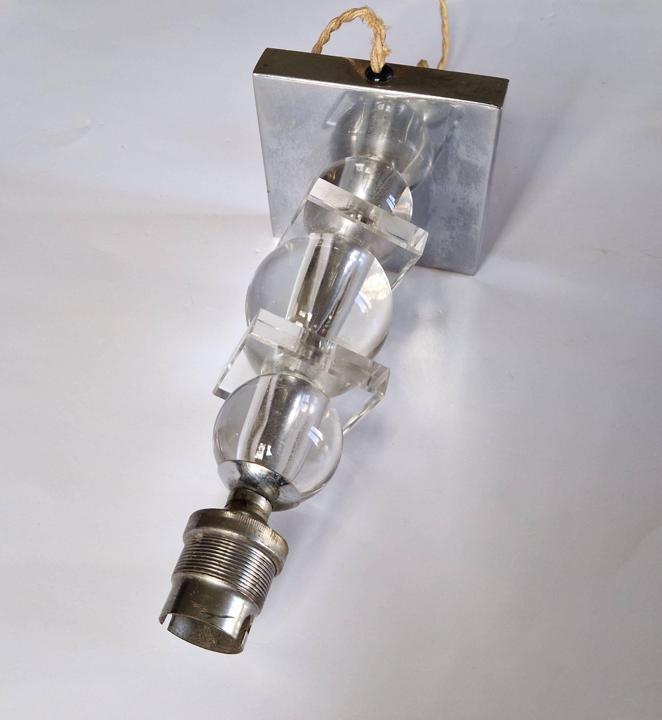 Modernist lamp / Art Deco, Jacques Adnet style