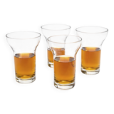 Set of modernist Bulle glasses by Roger Tallon for Daum, 1960s.