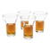 Set of modernist Bulle glasses by Roger Tallon for Daum, 1960s.