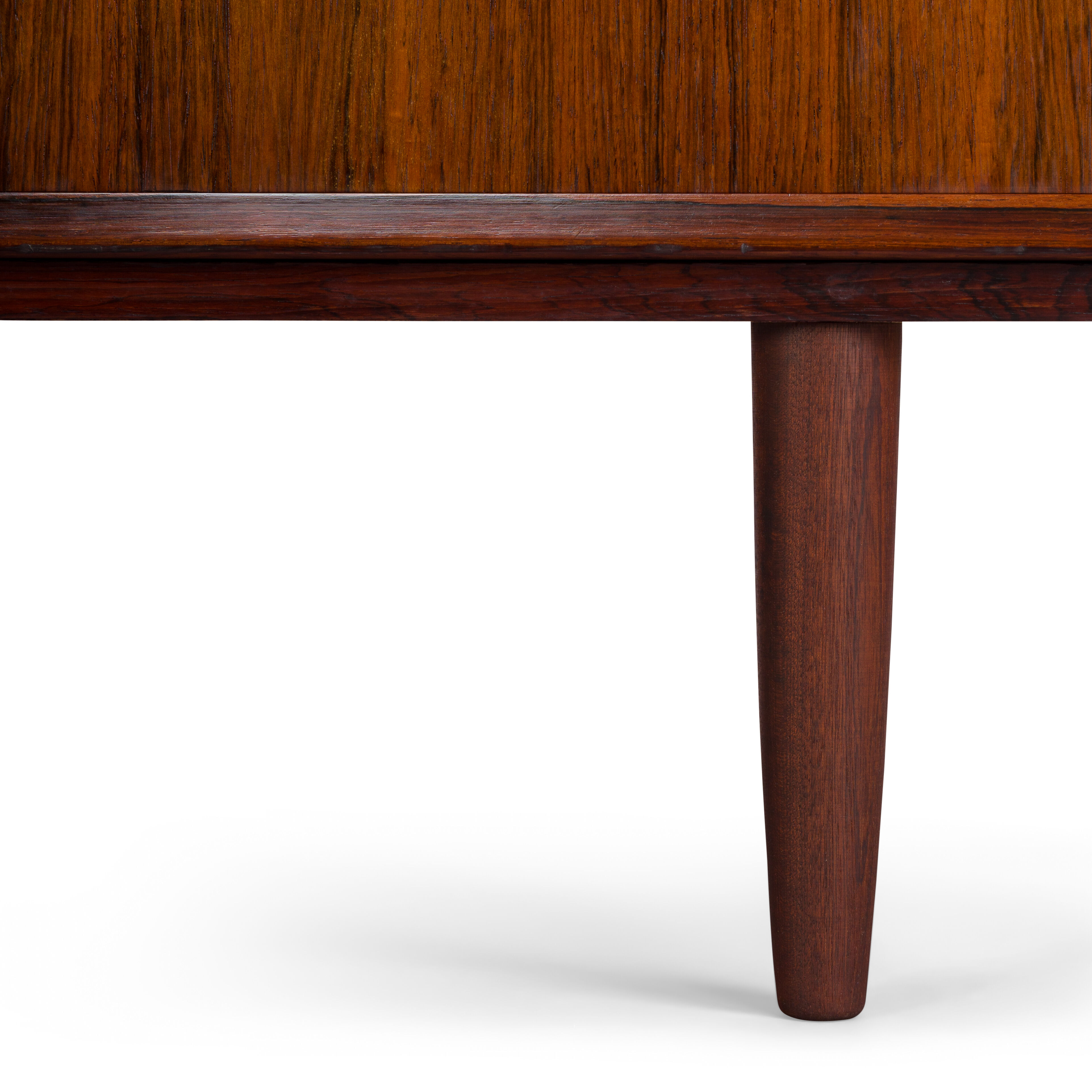Small Danish rosewood sideboard by E. Brouer for Brouer Møbelfabrik, 1960s