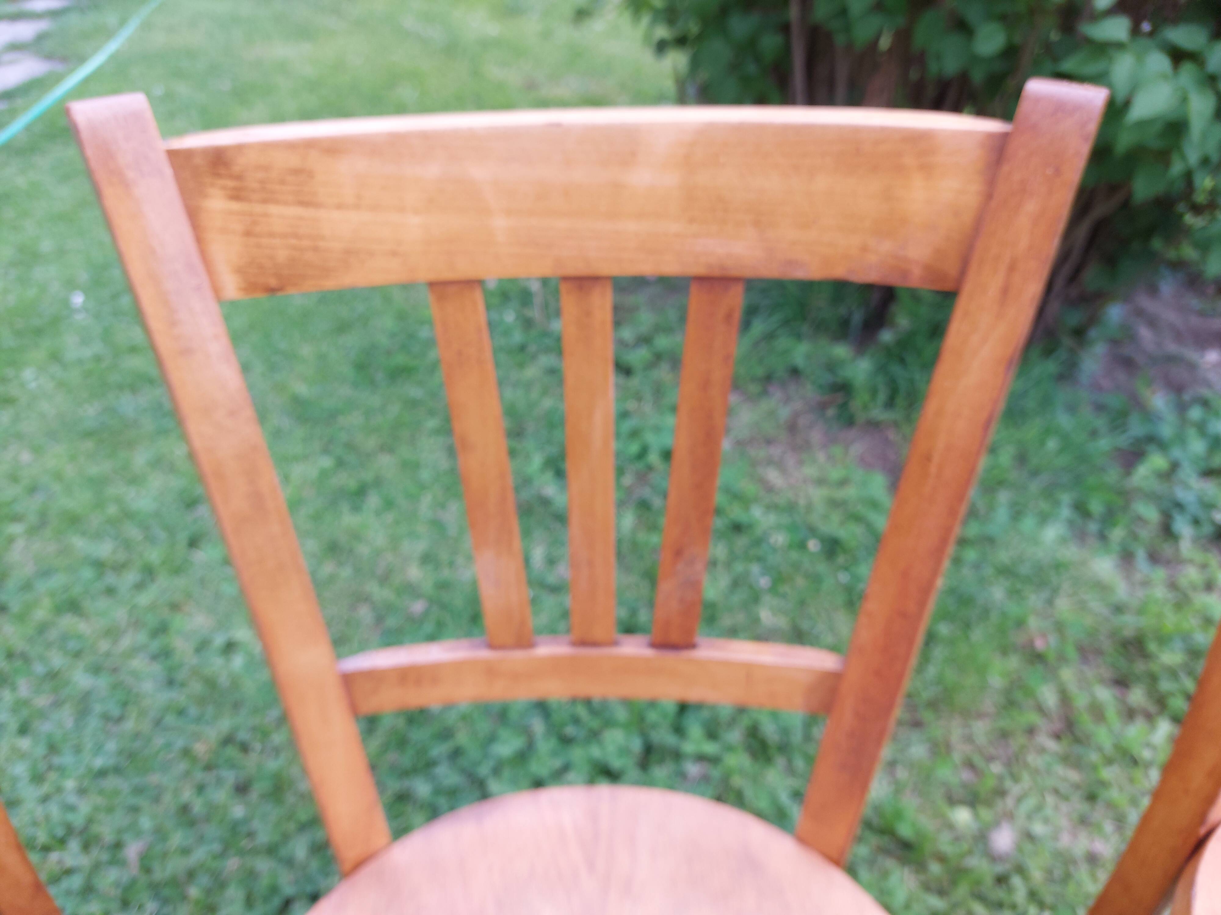 6 sanded bistro chairs